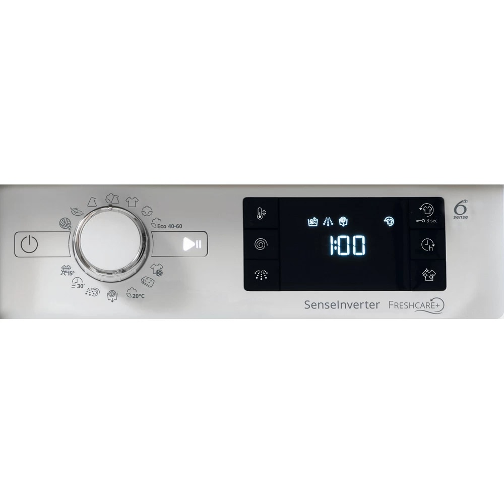 Masina de spalat rufe incorporabila WHIRLPOOL BI WMWG 81484E EU, 6th Sense, 8 kg, 1400rpm, Clasa C, alb