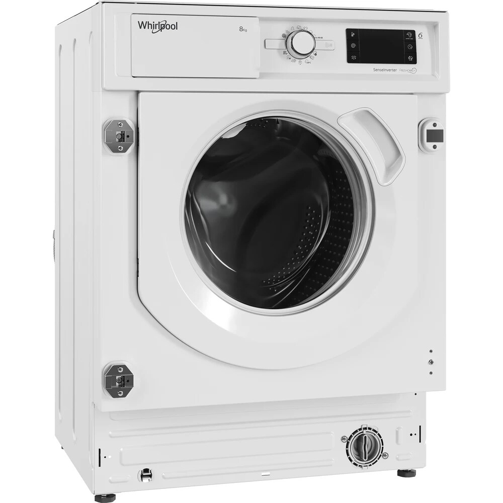 Masina de spalat rufe incorporabila WHIRLPOOL BI WMWG 81484E EU, 6th Sense, 8 kg, 1400rpm, Clasa C, alb