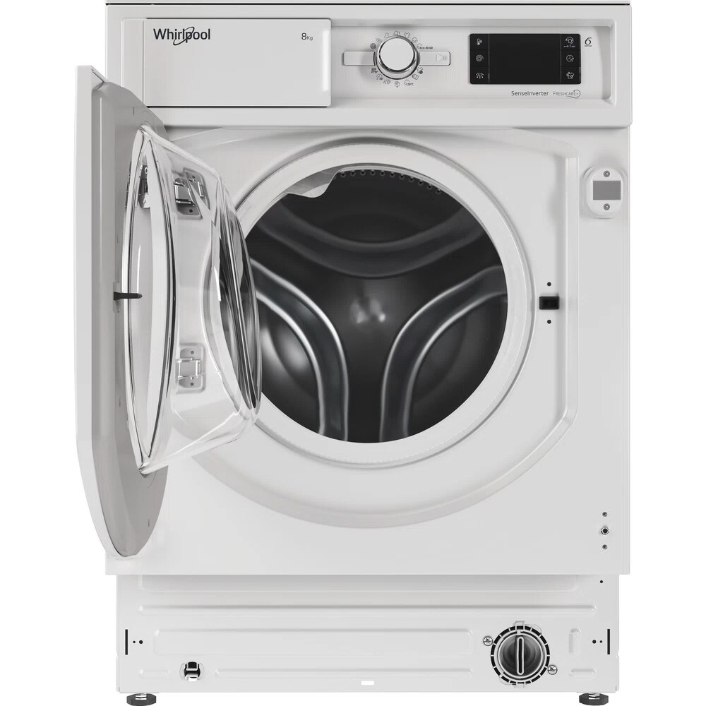 Masina de spalat rufe incorporabila WHIRLPOOL BI WMWG 81484E EU, 6th Sense, 8 kg, 1400rpm, Clasa C, alb