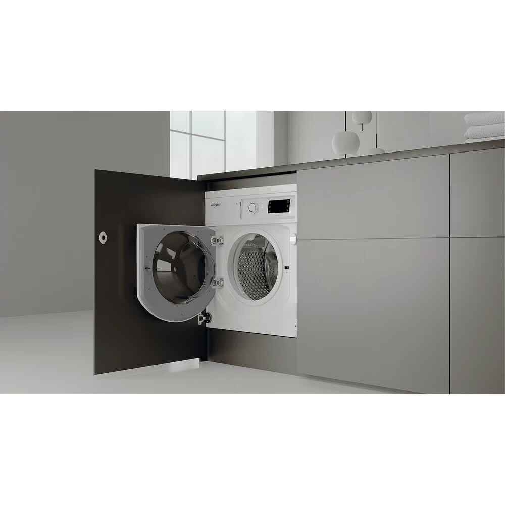 Masina de spalat rufe incorporabila WHIRLPOOL BI WMWG 81484E EU, 6th Sense, 8 kg, 1400rpm, Clasa C, alb