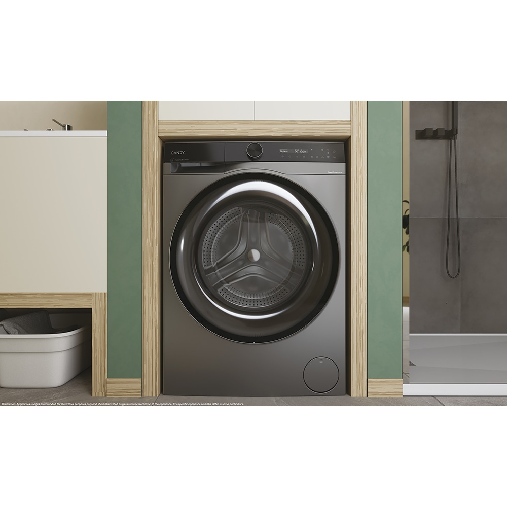 Masina de spalat rufe frontala CANDY ProWash 700 BS 49SB8G-S, Steam, 9 kg, 1400rpm, Clasa A, Wi-Fi, antracit