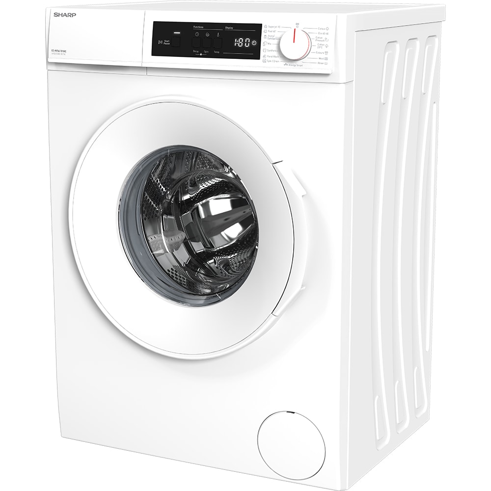 Masina de spalat rufe frontala SHARP ES-NFA6101WC-EE, 6 kg, 1000rpm, Clasa C, alb