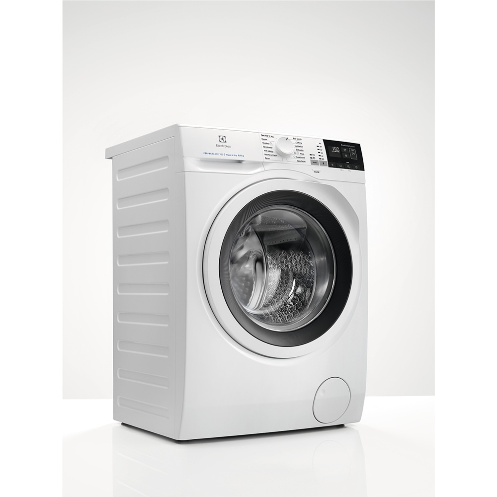 Masina de spalat rufe frontala cu uscator ELECTROLUX PerfectCare700 EW7WN468W, SteamCare, 8/6 kg, 1600rpm, Clasa B/E, alb