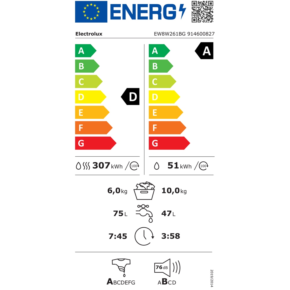 Masina de spalat rufe frontala cu uscator ELECTROLUX PerfectCare 800 EW8W261BG, 10/6 kg, 1600rpm, Clasa A/D, argintiu inchis