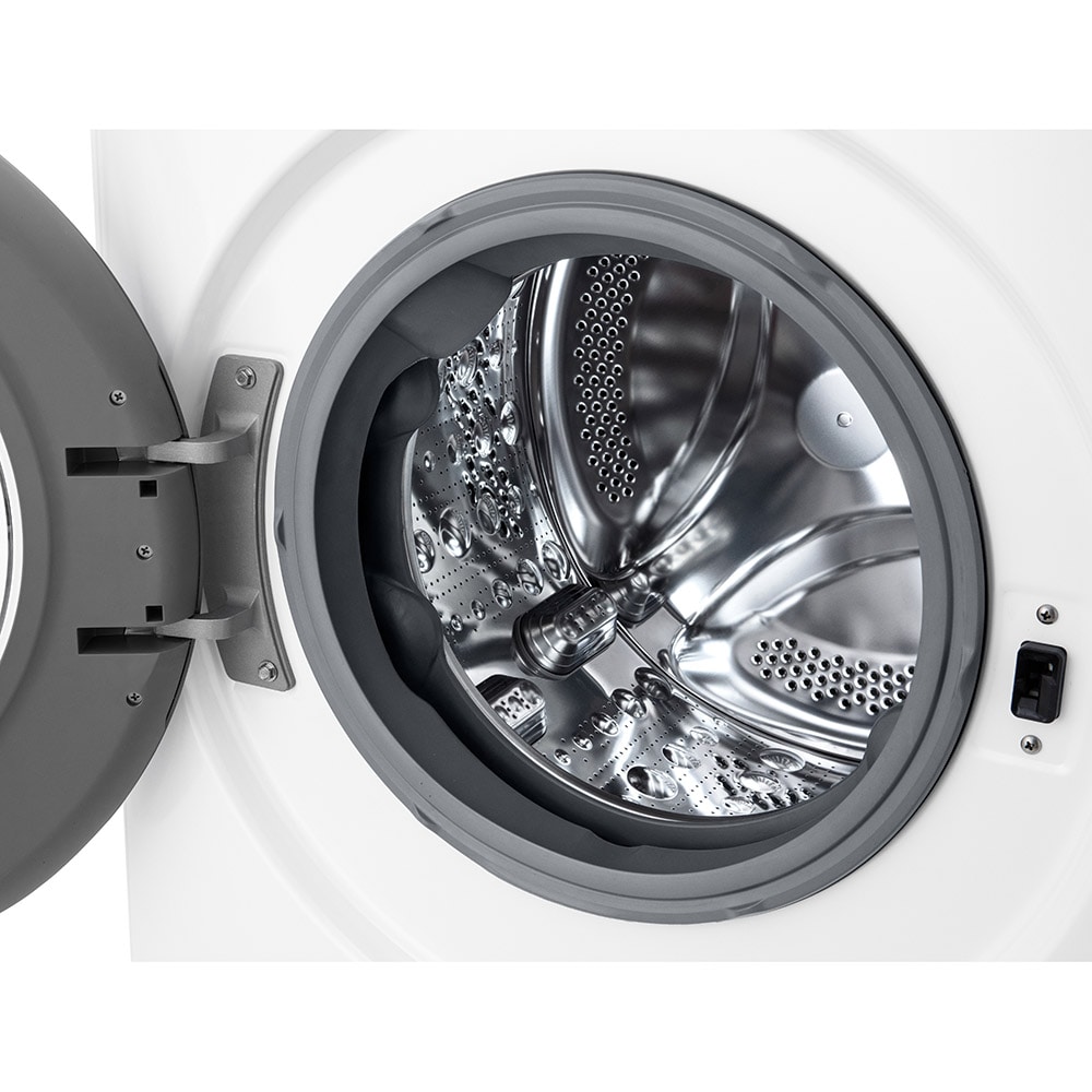 Masina de spalat rufe frontala slim cu uscator LG F2DR508SBW, Steam, AI DD, 8/5 kg, 1200rpm, Clasa A/E, alb