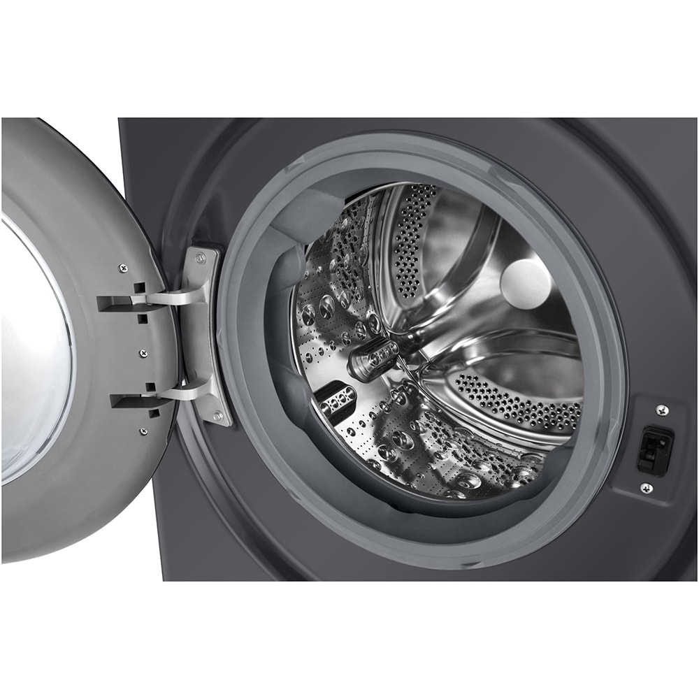 Masina de spalat rufe frontala cu uscator LG F4DR509SBM, Steam, AI DD, 9/6 kg, 1400rpm, Clasa A/D, antracit