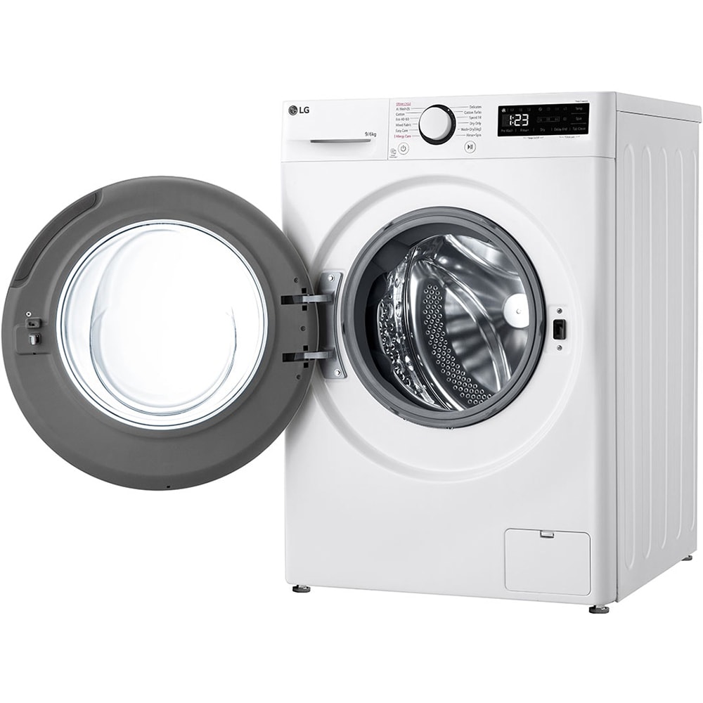 Masina de spalat rufe frontala cu uscator LG F4DR509SBW, Steam, AI DD, 9/6 kg, 1400rpm, Clasa A/D, alb