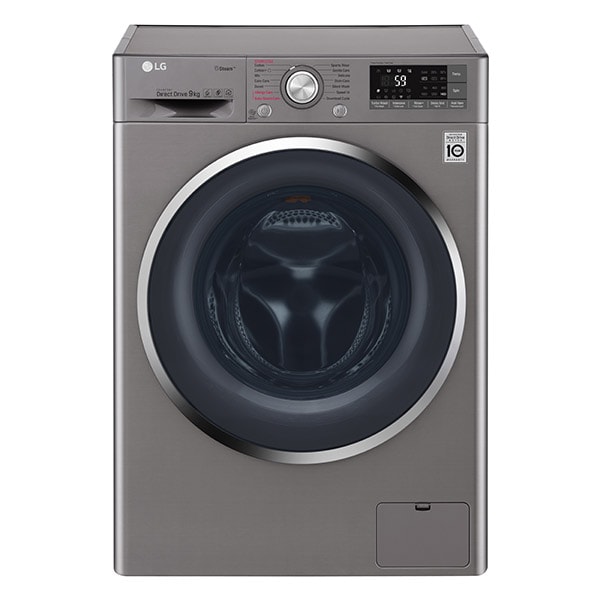 Masina de spalat rufe frontala LG F4J7VY2S, Wi-Fi, 9kg, 1400RPM, A+++, gri