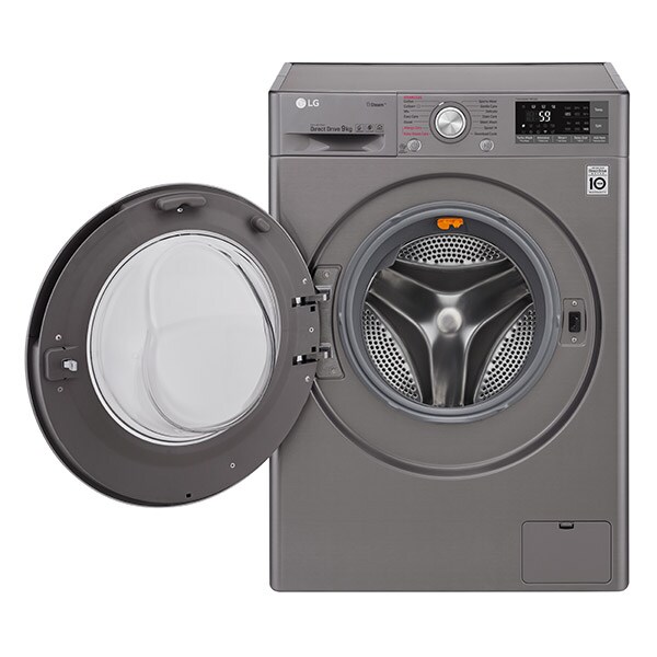 Masina de spalat rufe frontala LG F4J7VY2S, Wi-Fi, 9kg, 1400RPM, A+++, gri