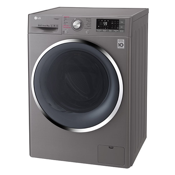 Masina de spalat rufe frontala LG F4J7VY2S, Wi-Fi, 9kg, 1400RPM, A+++, gri
