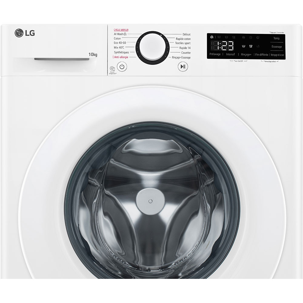 Masina de spalat rufe frontala LG F4WR510SWW, AI Direct Drive, 10 kg, 1400rpm, Clasa A, alb