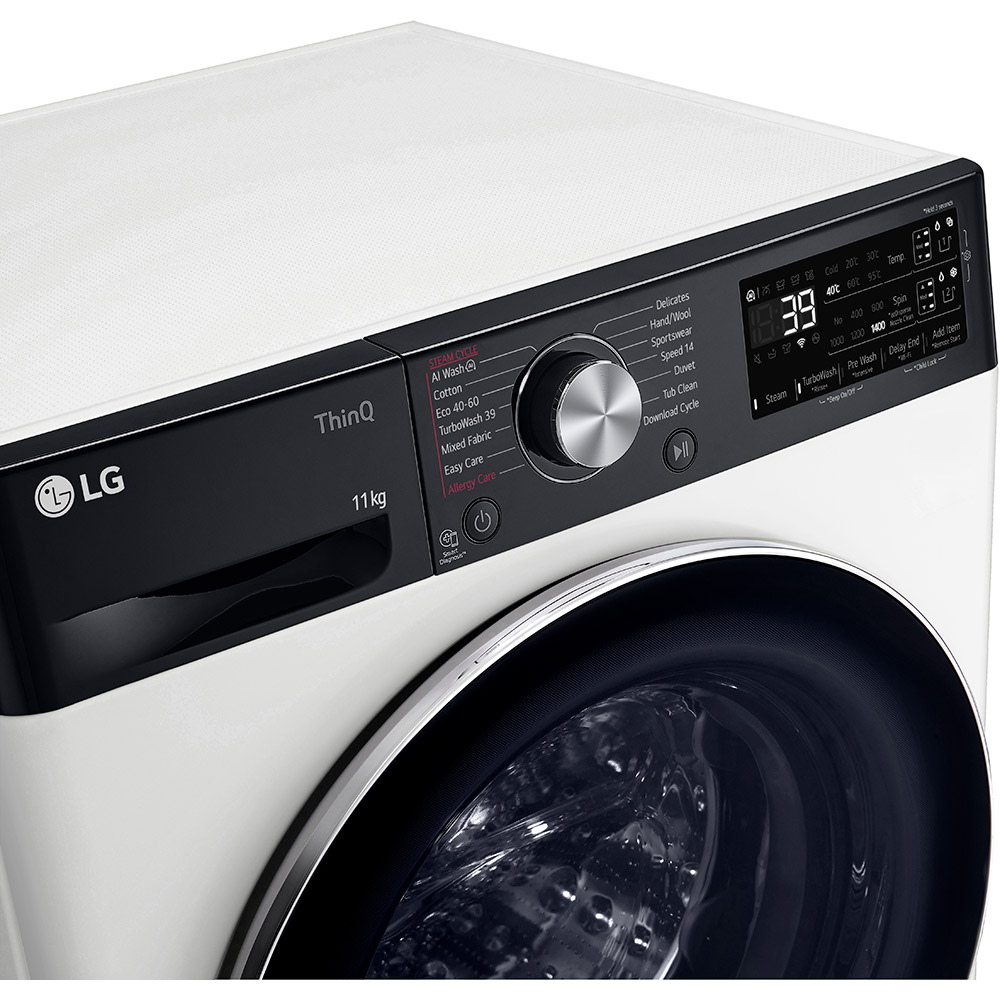 Masina de spalat rufe frontala LG F4WR711S3HA, AI Direct Drive, 11 kg, 1400rpm, Clasa A, alb