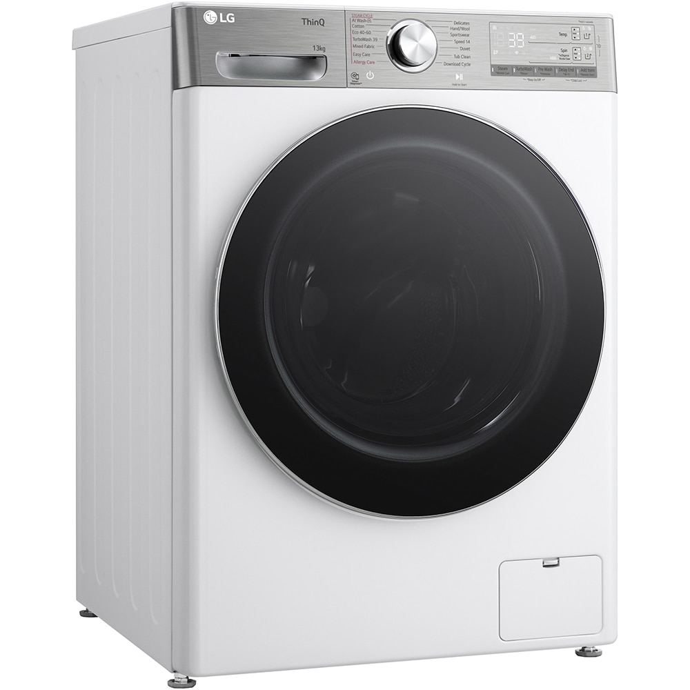 Masina de spalat rufe frontala LG F4WR913P3WA, AI Direct Drive, 13 kg, 1400rpm, Clasa A, alb