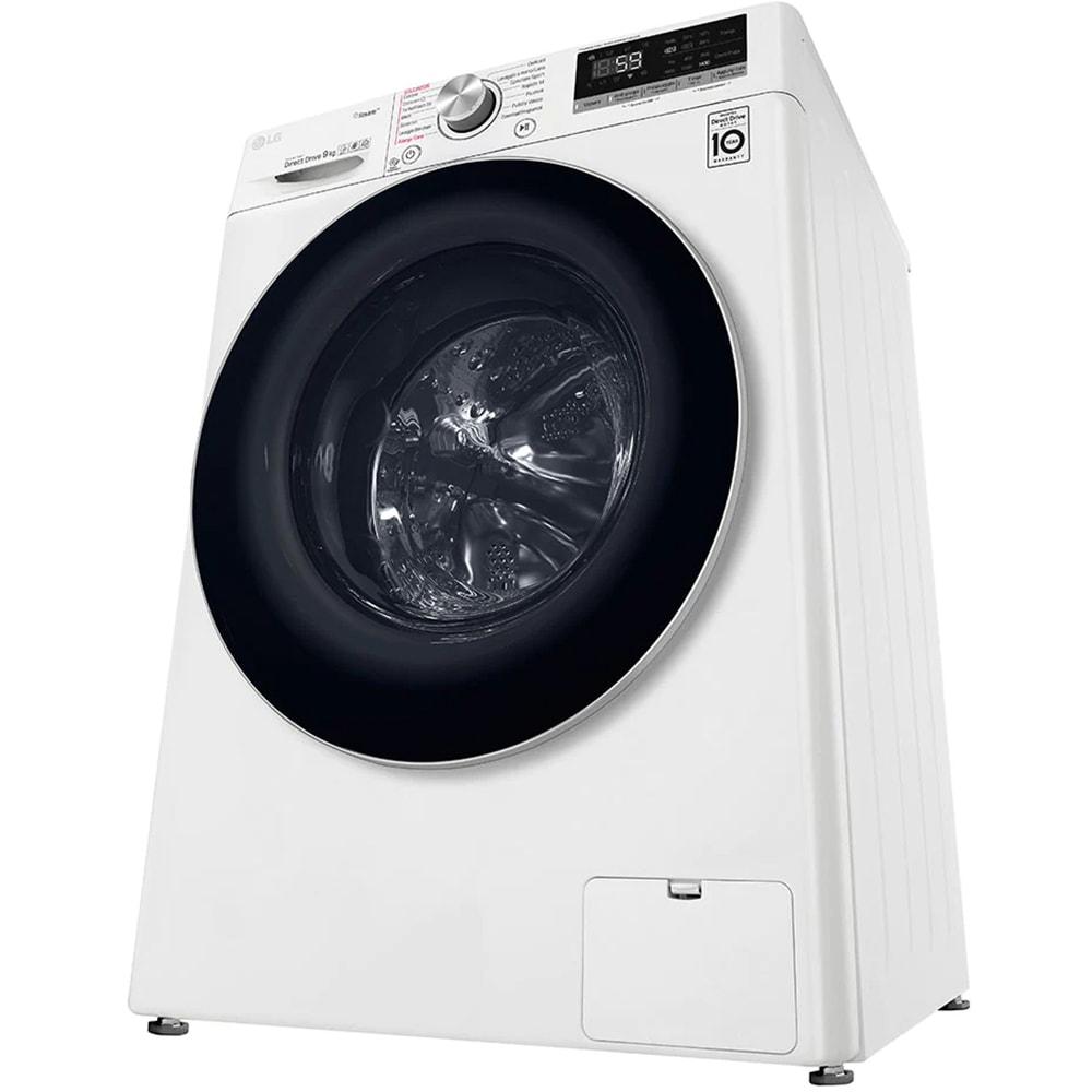 Masina de spalat rufe frontala LG F4WV509S1E, Wi-Fi, 9 kg, 1400rpm, Clasa B, alb
