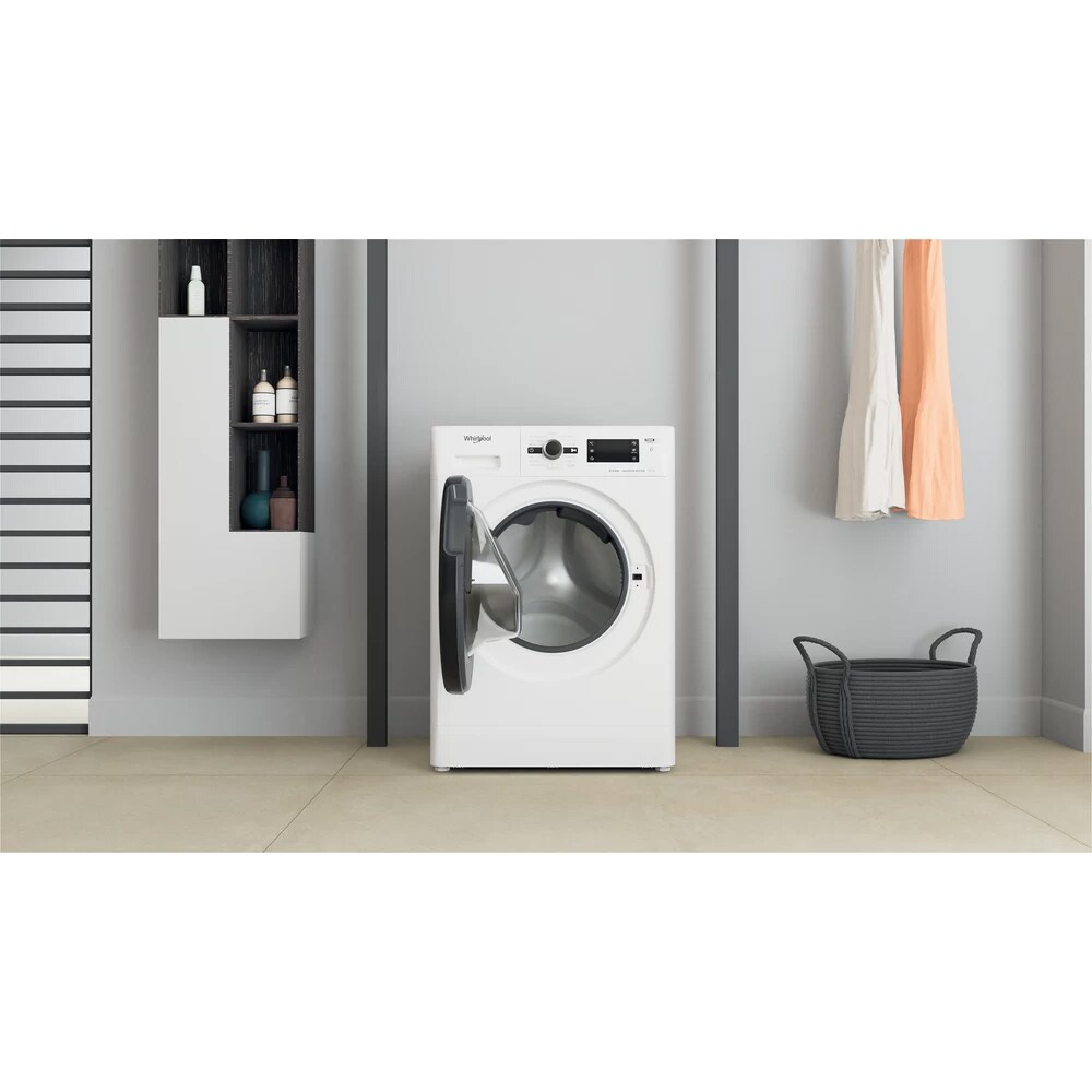 Masina de spalat rufe frontala cu uscator WHIRLPOOL FWDG 971682 WBV EE N, 6th Sense, 9/7 kg, 1600rpm, Clasa D/E, alb