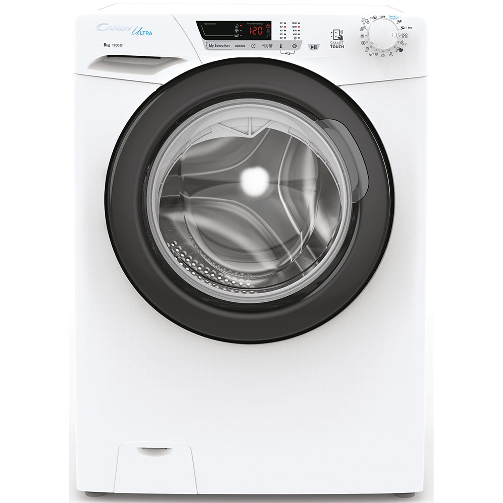 Masina de spalat rufe frontala CANDY HCU1282DWB4/1-S, 8 kg, 1200rpm, Clasa B, alb