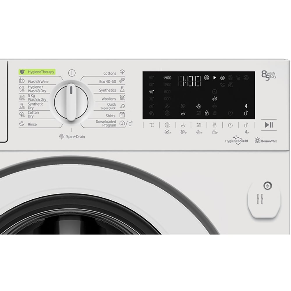 Masina de spalat rufe incorporabila cu uscator BEKO HITV8736B0HT, 8/5 kg, 1400rpm, Clasa C/D, alb