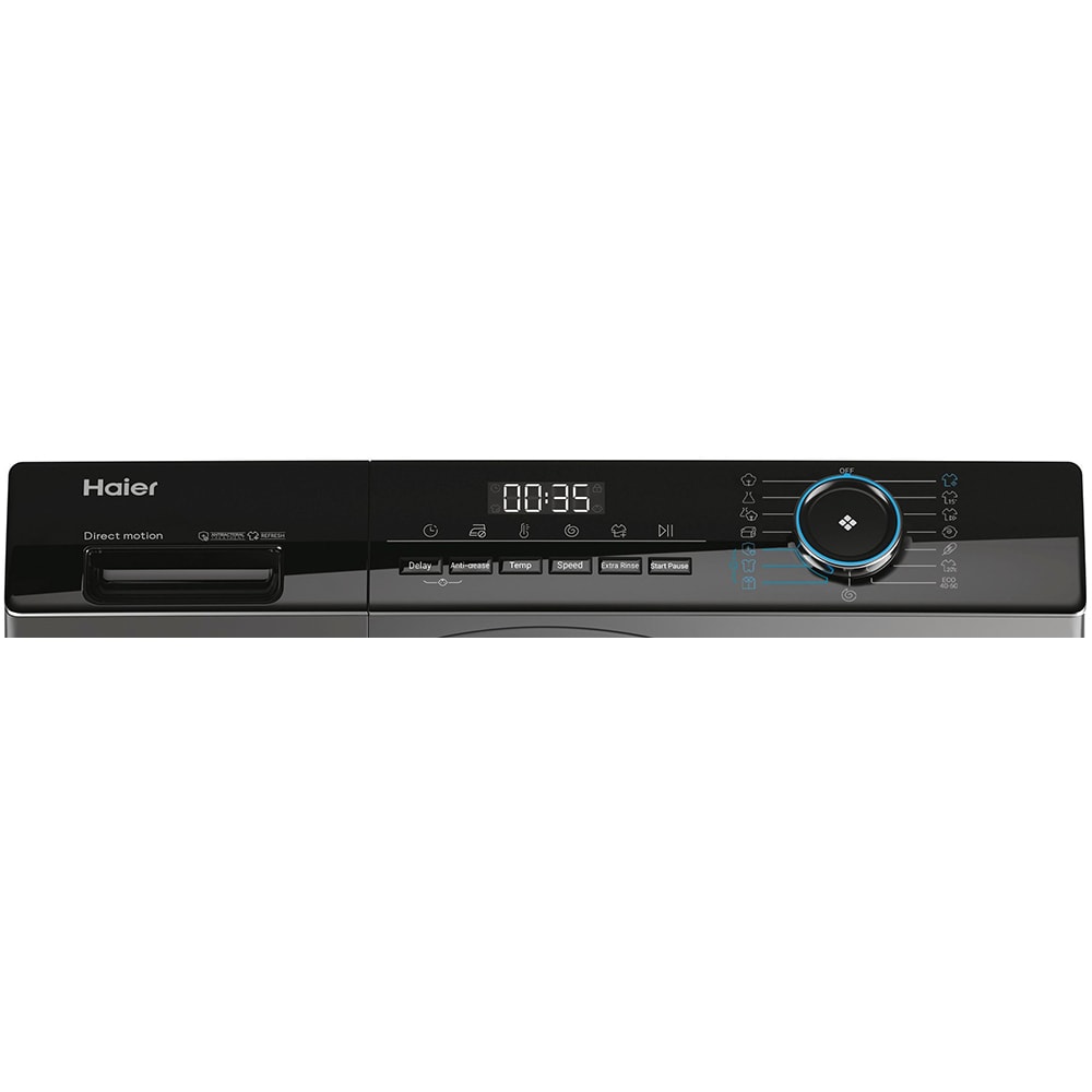 Masina de spalat rufe frontala HAIER HW80-B14939S8, Steam, 8 kg, 1400rpm, Clasa A, antracit