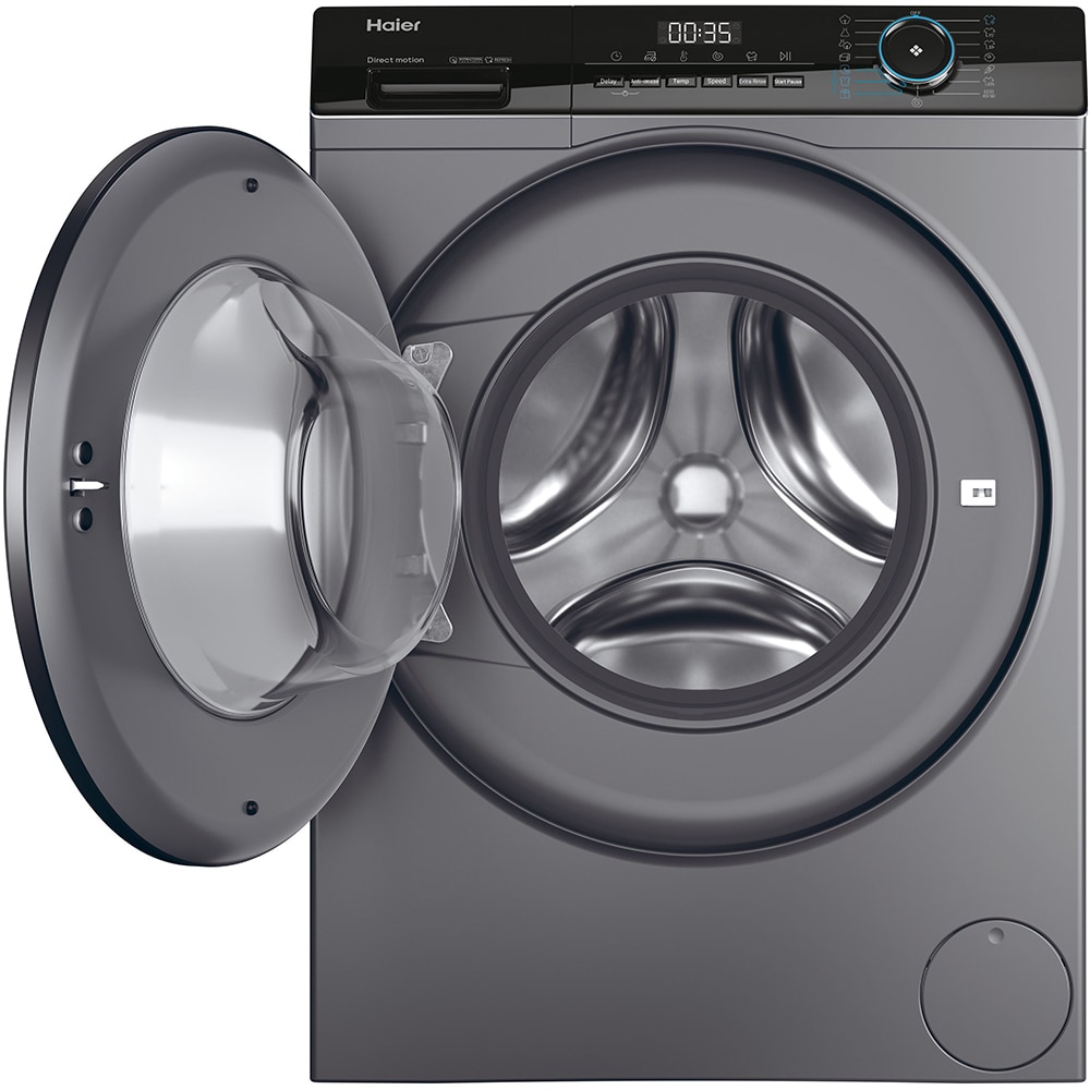 Masina de spalat rufe frontala HAIER HW80-B14939S8, Steam, 8 kg, 1400rpm, Clasa A, antracit