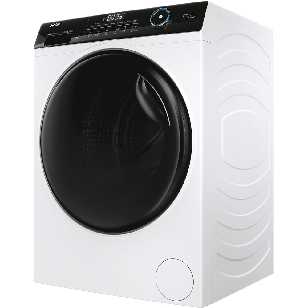 Masina de spalat rufe frontala slim HAIER HW80-B14959TU1-S, 8 kg, 1400rpm, Clasa A, alb