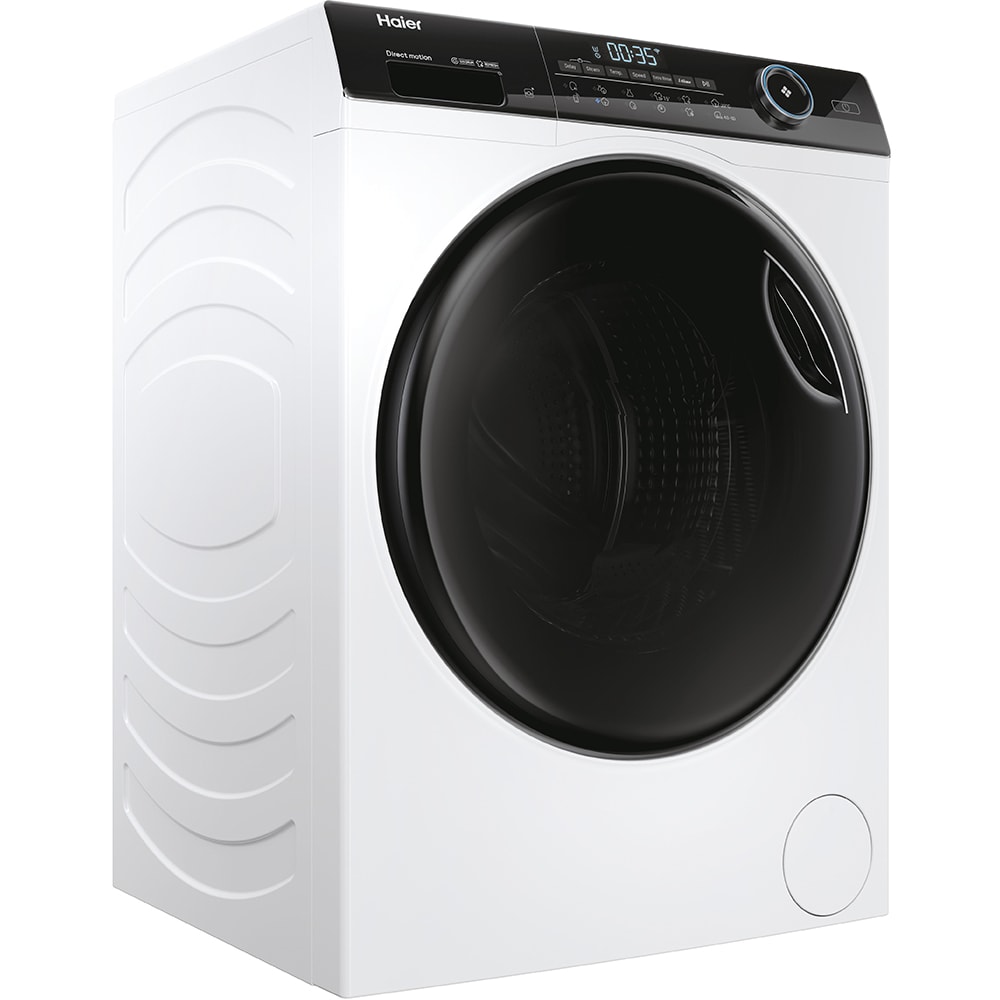 Masina de spalat rufe frontala slim HAIER HW80-B14959TU1-S, 8 kg, 1400rpm, Clasa A, alb
