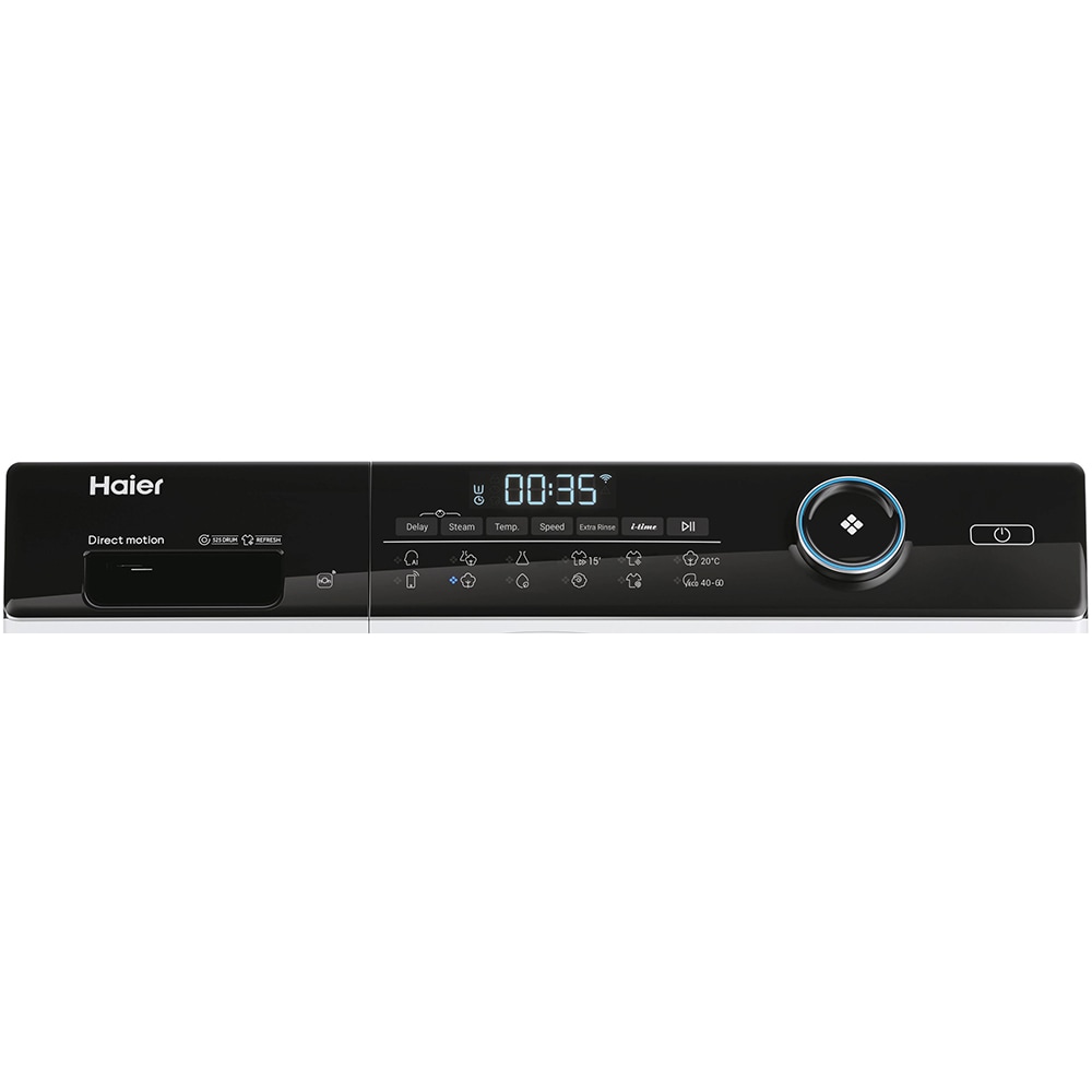 Masina de spalat rufe frontala slim HAIER HW80-B14959TU1-S, 8 kg, 1400rpm, Clasa A, alb