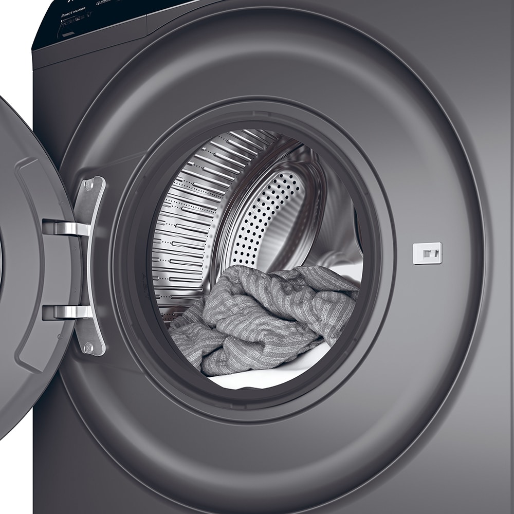 Masina de spalat rufe frontala cu uscator HAIER HWD80-B14939S8-S, 8/5 kg, 1400rpm, Clasa A/D, antracit