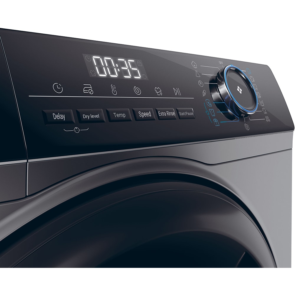 Masina de spalat rufe frontala cu uscator HAIER HWD80-B14939S8-S, 8/5 kg, 1400rpm, Clasa A/D, antracit
