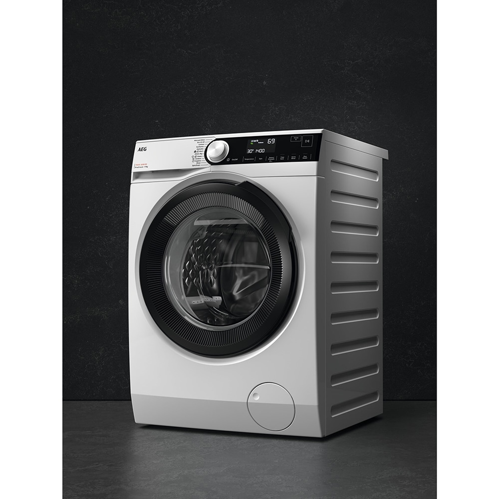 Masina de spalat rufe frontala AEG LFR73944CE, ProSteam, 9 kg, 1400rpm, Clasa A, alb