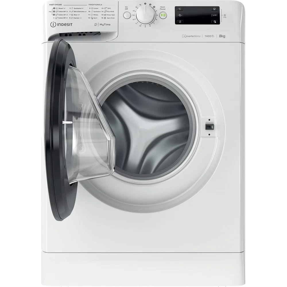 Masina de spalat rufe frontala INDESIT MTWE 81484 WK EE, 8 kg, 1400rpm, Clasa C, alb