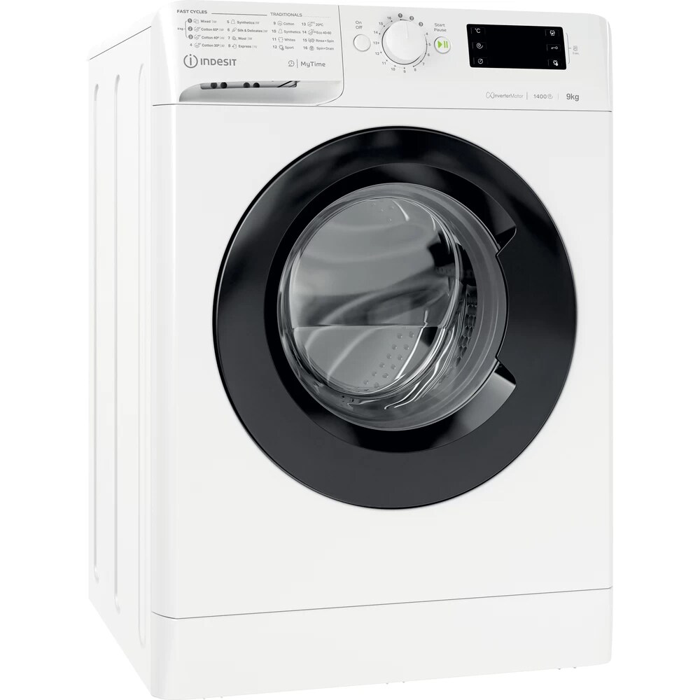 Masina de spalat rufe frontala INDESIT MTWE 91484 WK EE, 9 kg, 1400 rpm, Clasa C, alb