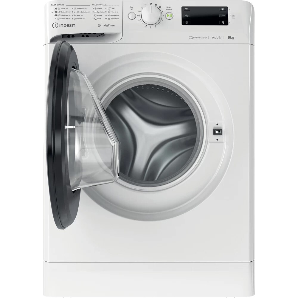 Masina de spalat rufe frontala INDESIT MTWE 91484 WK EE, 9 kg, 1400 rpm, Clasa C, alb