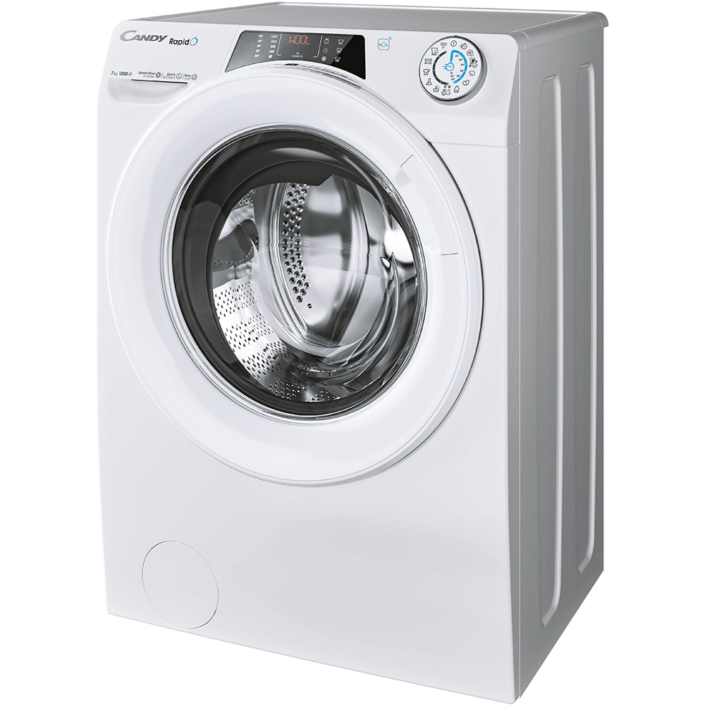 Masina de spalat rufe frontala slim CANDY RO4 1274DWMT/1-S, Wi-Fi, 7 kg, 1200rpm, Clasa A, alb