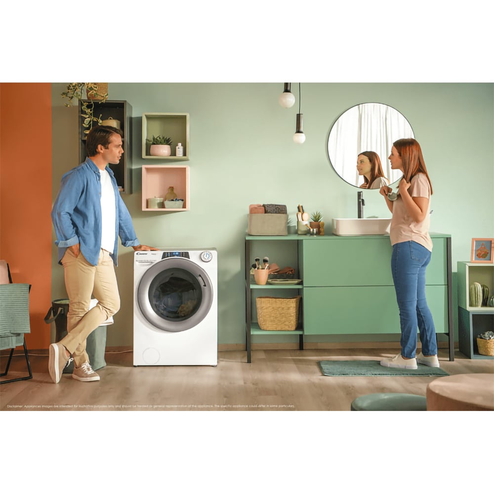 Masina de spalat rufe frontala CANDY Rapido PRO 4116BWMBC/1-S, Wi-Fi, 11 kg, 1400rpm, Clasa A, alb