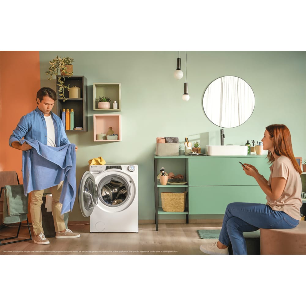 Masina de spalat rufe frontala CANDY Rapido PRO 4116BWMBC/1-S, Wi-Fi, 11 kg, 1400rpm, Clasa A, alb