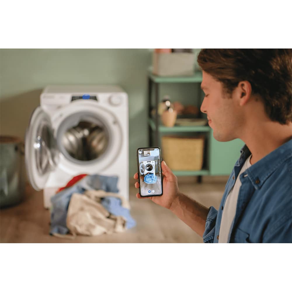 Masina de spalat rufe frontala CANDY Rapido PRO 4116BWMBC/1-S, Wi-Fi, 11 kg, 1400rpm, Clasa A, alb