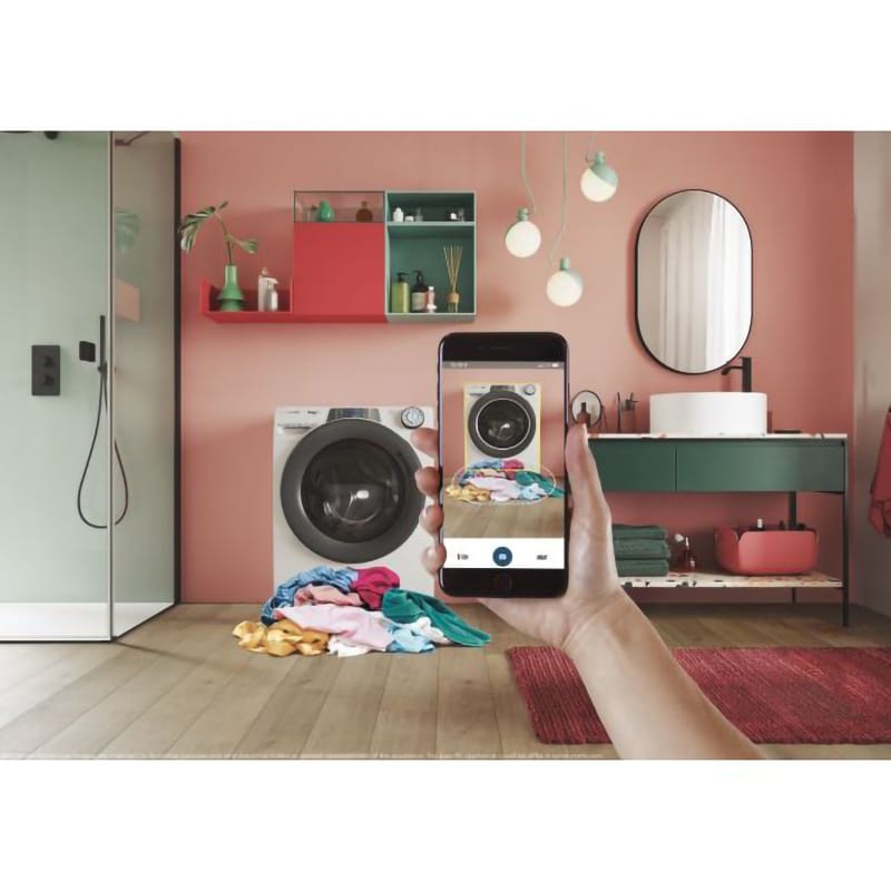 Masina de spalat rufe frontala CANDY Rapido PRO 486BWMR/1-S, Wi-Fi, 8 kg, 1400rpm, Clasa A, alb