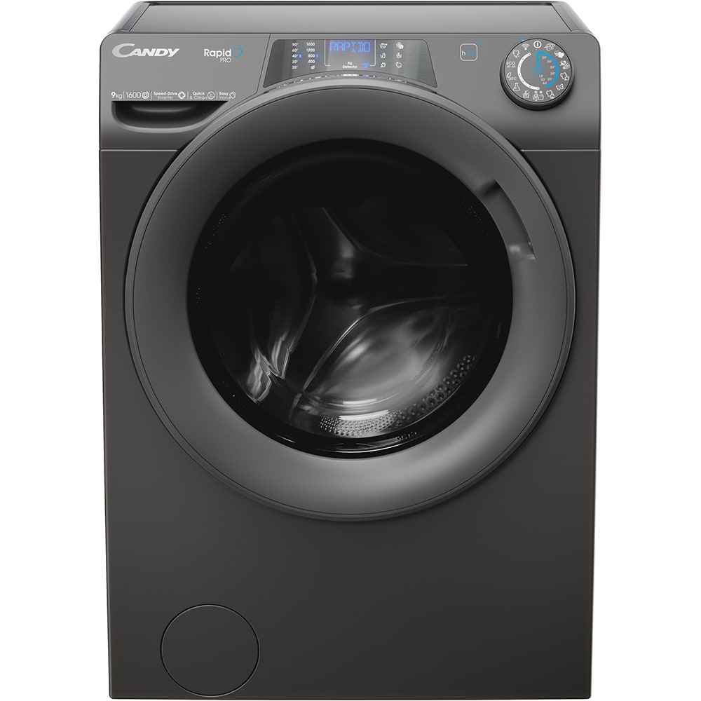 Masina de spalat rufe frontala CANDY RP 696BWMRR/1-S, Wi-Fi, 9 kg, 1600rpm, Clasa A, antracit