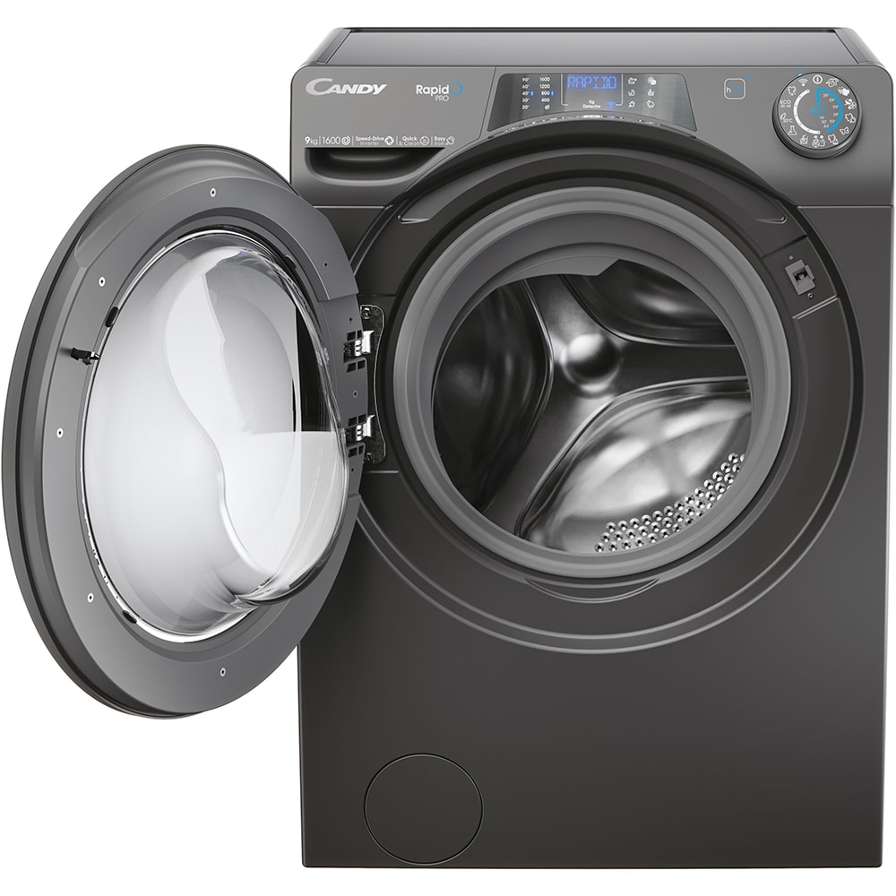 Masina de spalat rufe frontala CANDY RP 696BWMRR/1-S, Wi-Fi, 9 kg, 1600rpm, Clasa A, antracit