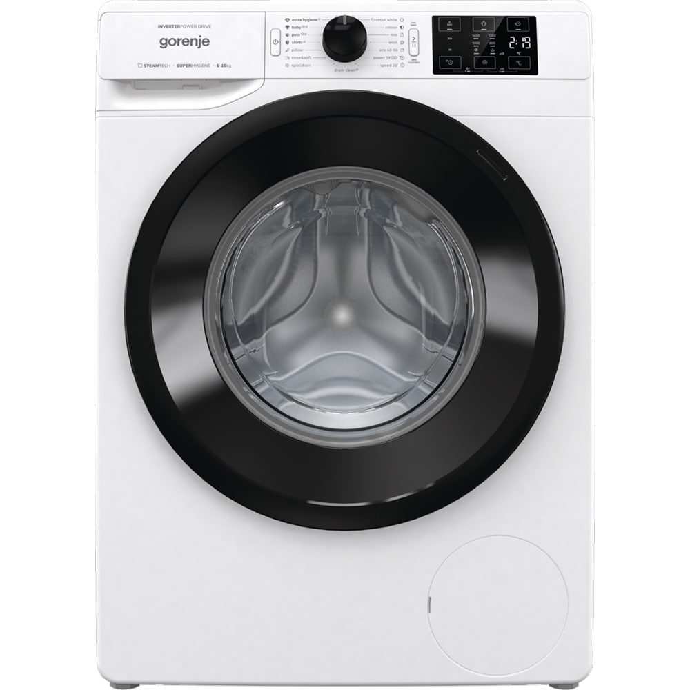 Masina de spalat rufe frontala GORENJE W2NEI1P4ADS, SteamTech, 10 kg, 1400rpm, Clasa A, alb