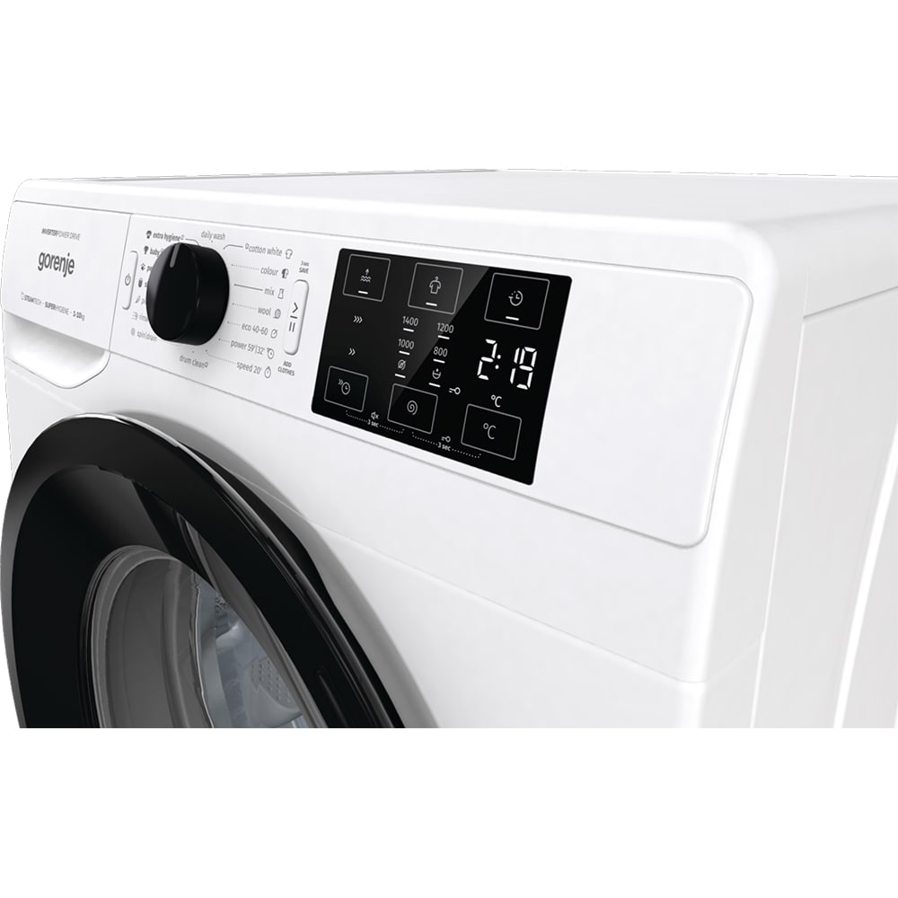 Masina de spalat rufe frontala GORENJE W2NEI1P4ADS, SteamTech, 10 kg, 1400rpm, Clasa A, alb
