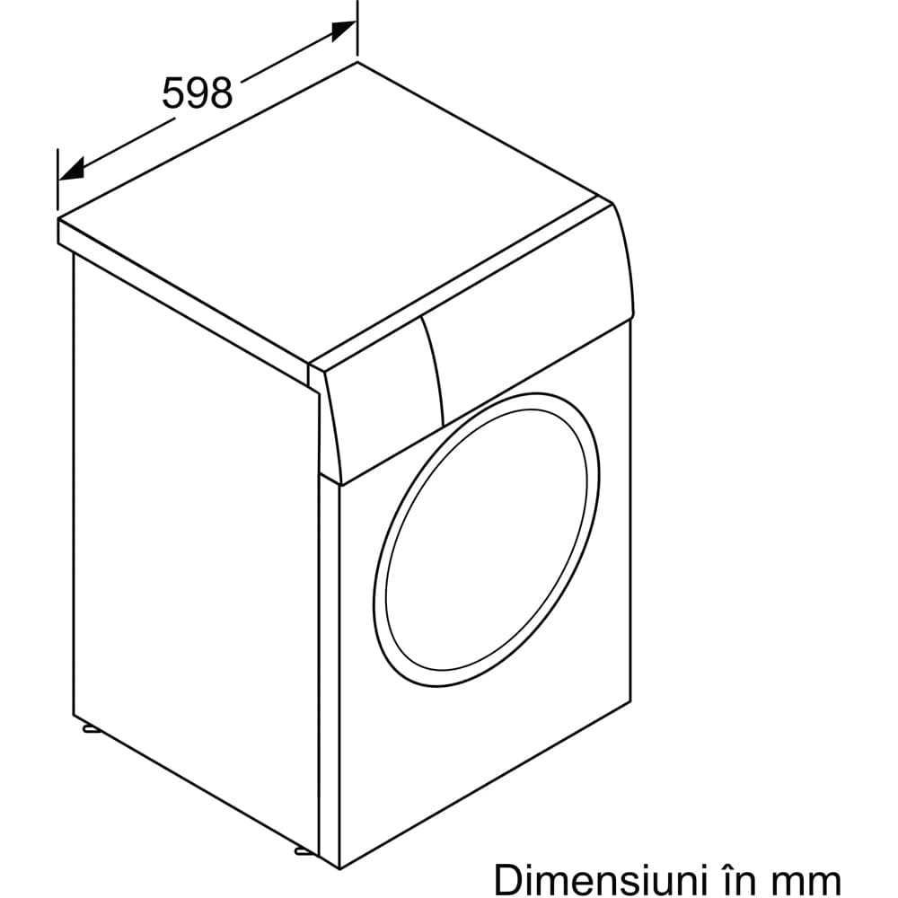 Masina de spalat rufe frontala BOSCH WAN24168BY, 8 kg, 1200rpm, Clasa A, alb