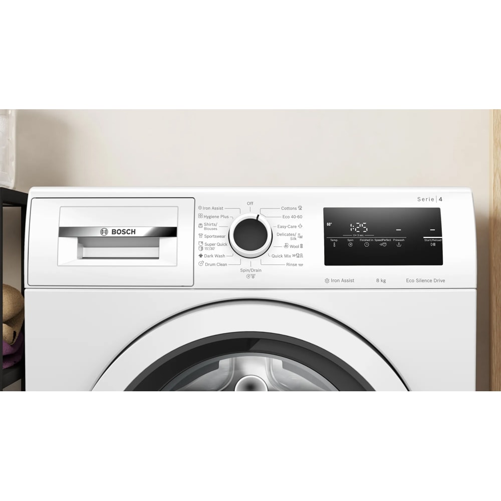 Masina de spalat rufe frontala BOSCH WAN24170BY, 8 kg, 1200rpm, Clasa A, alb