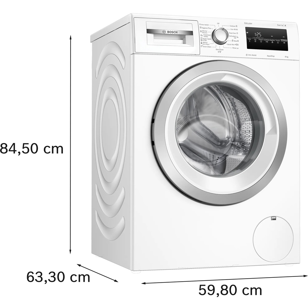 Masina de spalat rufe frontala BOSCH WAN24293BY, 8 kg, 1200rpm, Clasa A, alb