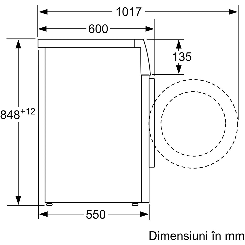 Masina de spalat rufe frontala BOSCH WAN28264BY, 8 kg, 1400rpm, Clasa C, alb