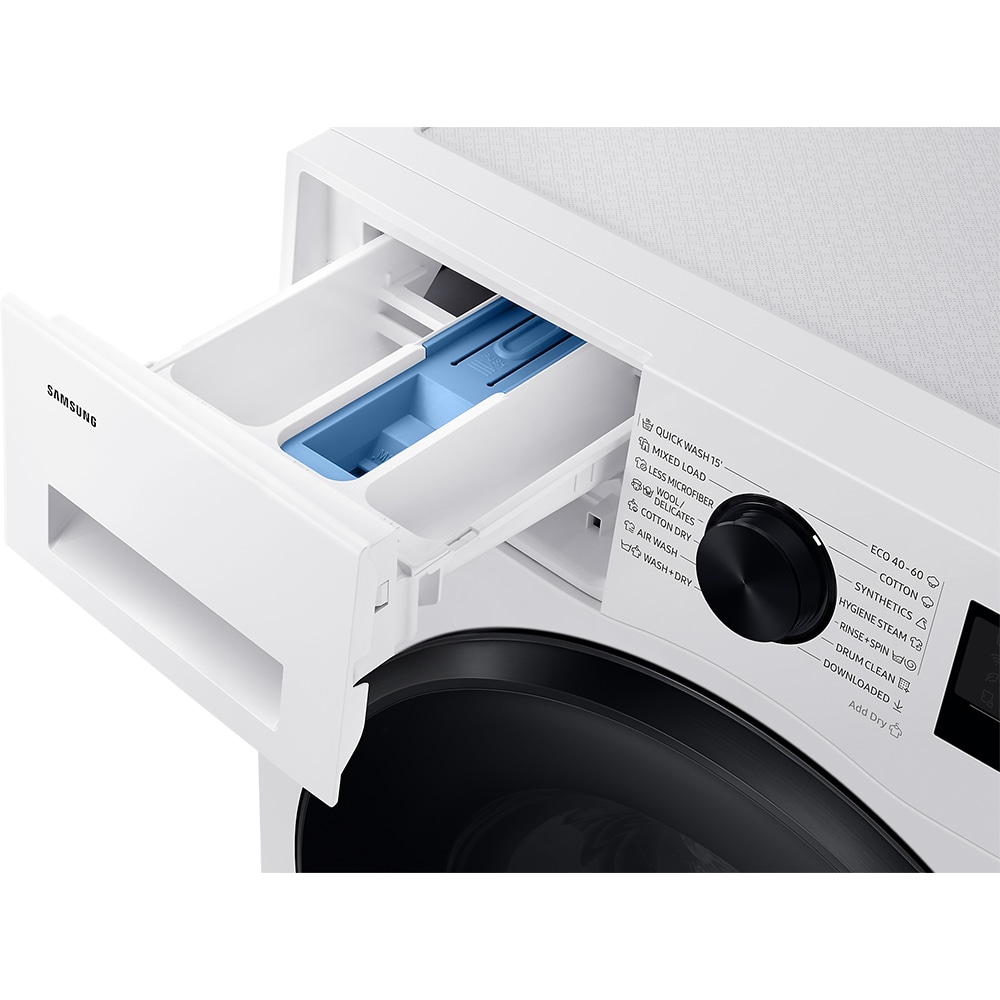 Masina de spalat rufe frontala cu uscator SAMSUNG WD11DG5B15BELE, Wi-Fi, Eco Bubble, 9/6 kg, 1400rpm, Clasa A/D, alb