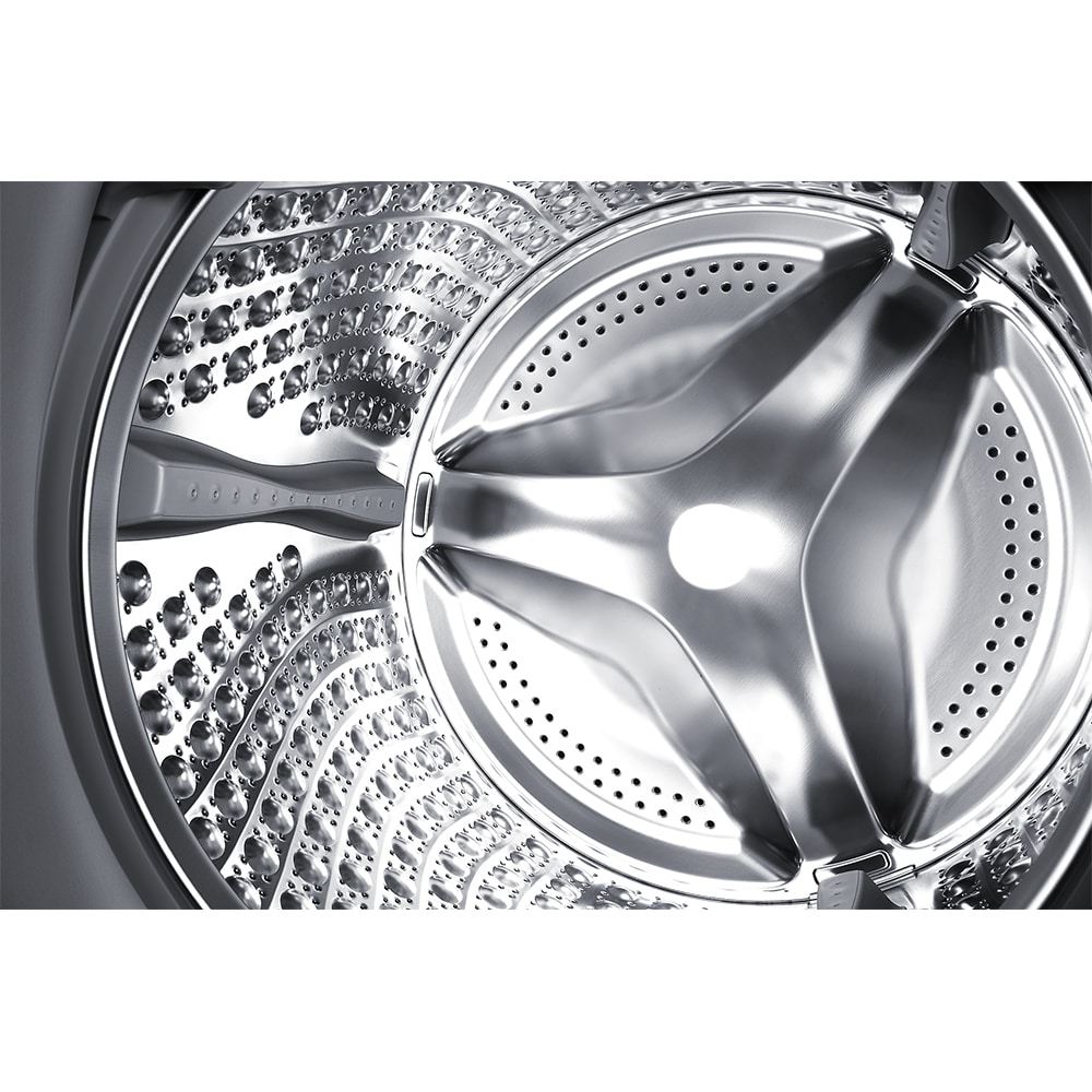Masina de spalat rufe frontala cu uscator SAMSUNG WD12TP34DSX/S7, Wi-Fi, Eco Bubble, 12/8 kg, 1400rpm, Clasa F, inox