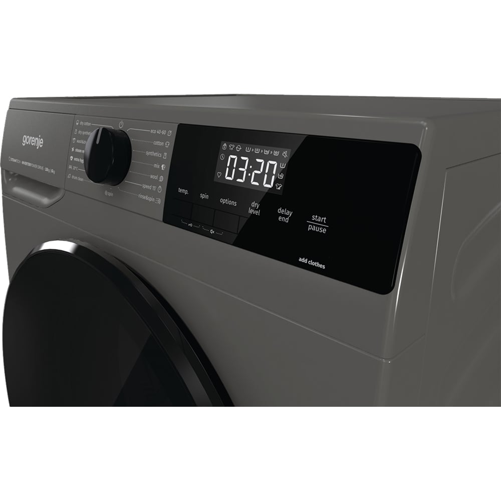 Masina de spalat rufe frontala cu uscator GORENJE WD2A164ADS/A, 10/6 kg, 1400rpm, Clasa A/D, antracit