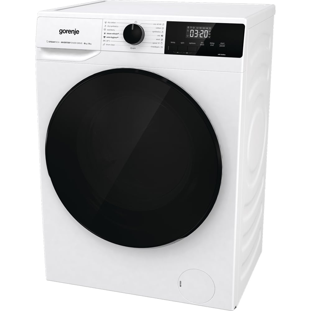 Masina de spalat rufe frontala cu uscator GORENJE WD2A854ADS, 8/5 kg, 1400rpm, Clasa A/D, alb