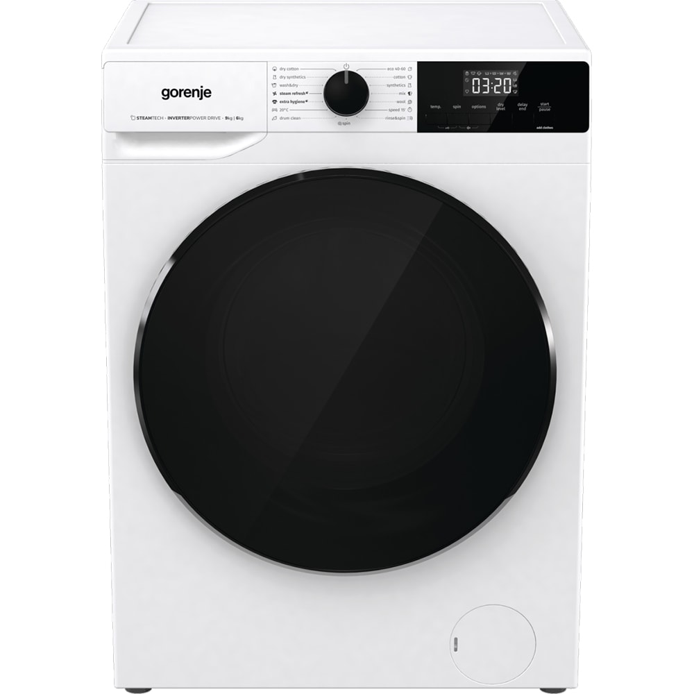 Masina de spalat rufe frontala cu uscator GORENJE WD2A964ADS, 9/6 kg, 1400rpm, Clasa A/D, alb